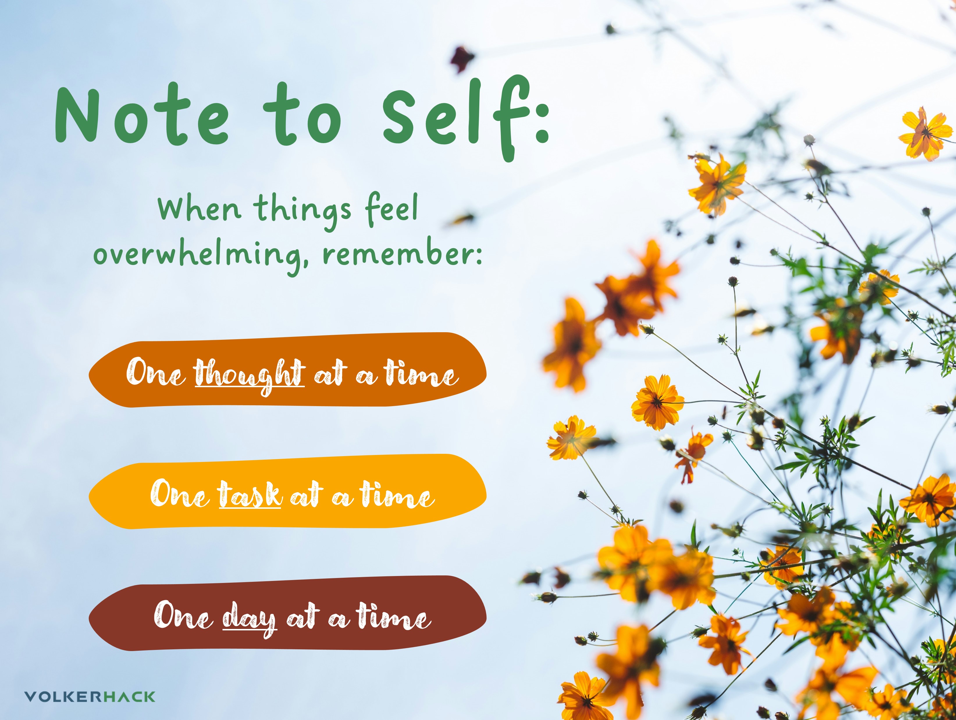 note to self